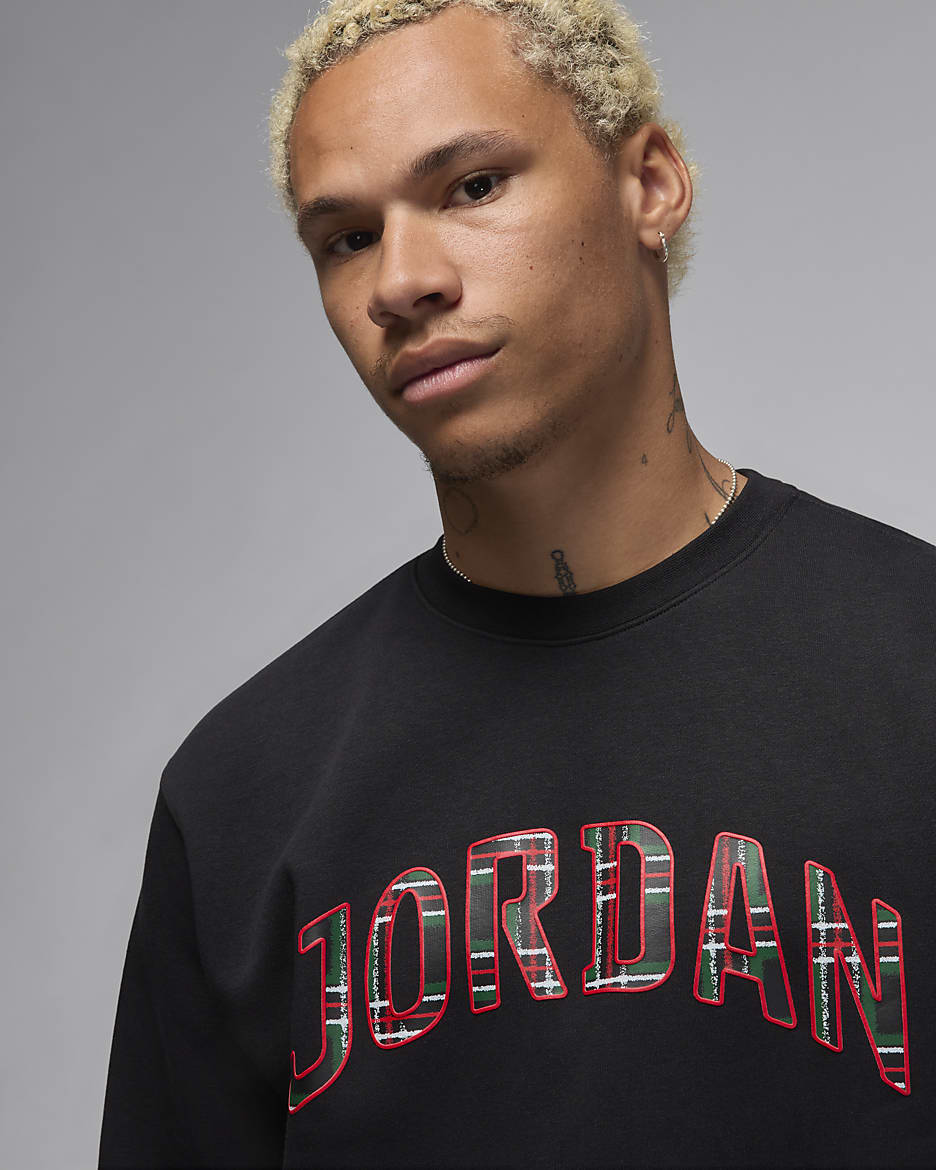 Jordan Essentials Men s Fleece Crew Neck Sweatshirt. Nike MY